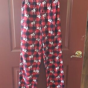 Open Trails Buffalo check fleece pants with moose Size XS men's
